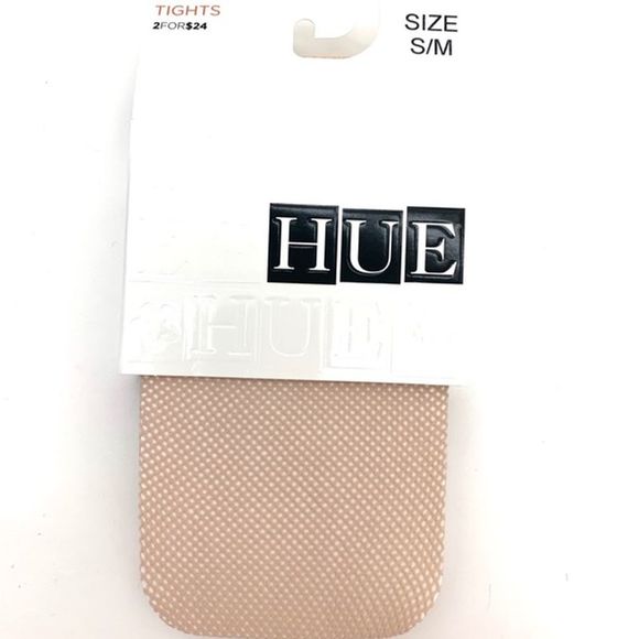 Show Deal - 2 Pack Hue Fishnet Tights Small/Medium Cream - Picture 2 of 3